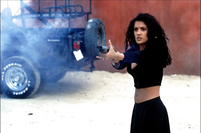 Salma Hayek with weapons. #3946184