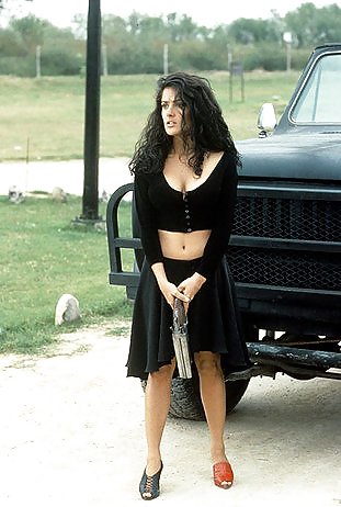 Salma Hayek with weapons. #3946198