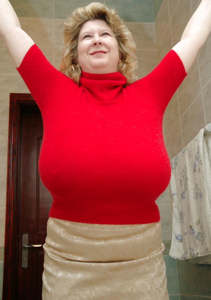 Red Sweater Stretching #16276358