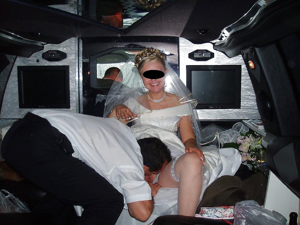 BRIDES wedding white panties voyeur married young #21492489