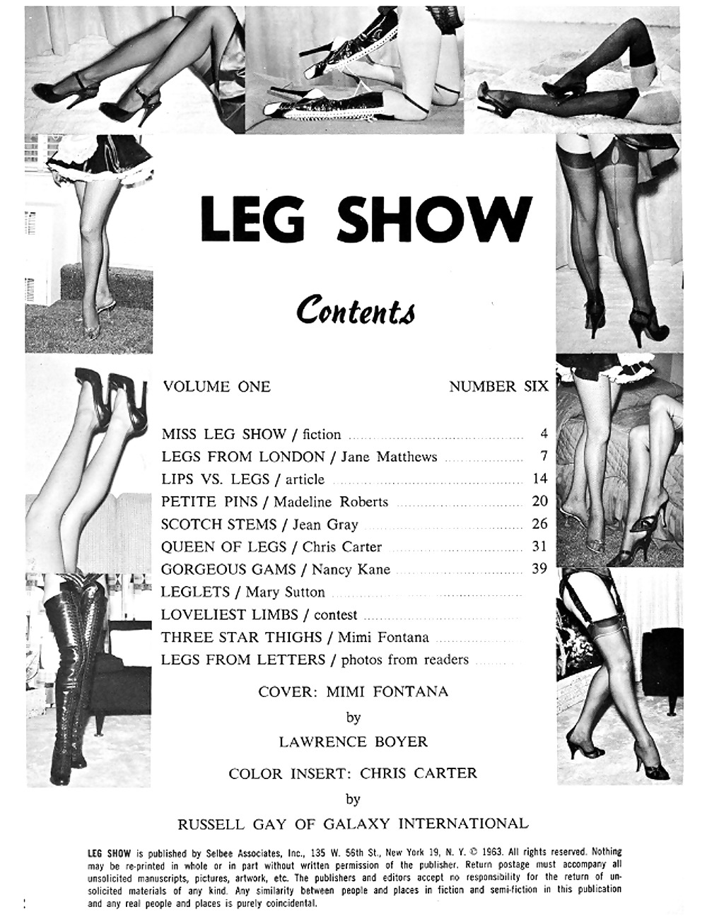 Vintage Magazines Leg Show Vol 01 No 06 - 1963 #2918784