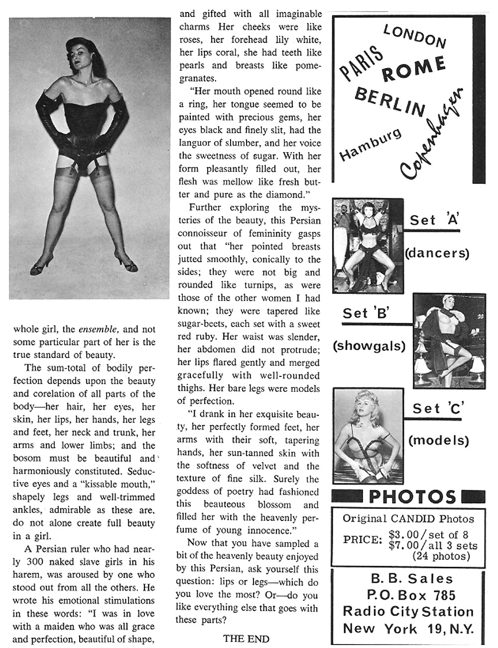 ヴィンテージ雑誌 leg show vol 01 no 06 - 1963
 #2919406