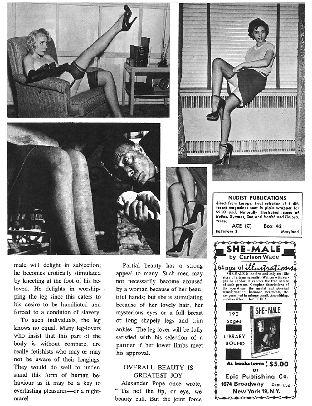 Vintage Magazines Leg Show Vol 01 No 06 - 1963 #2919454