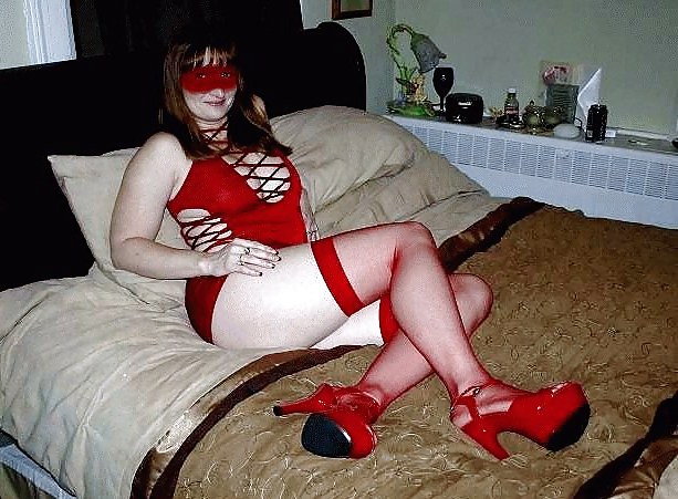 Red Head Milf in Red Lingerie