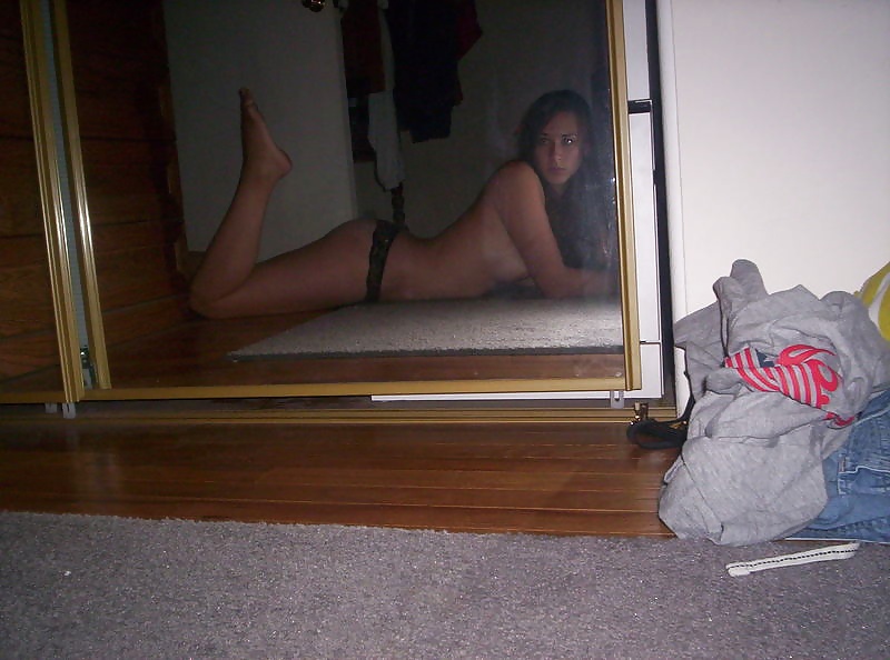 Brunette mirror images and poses #9838697
