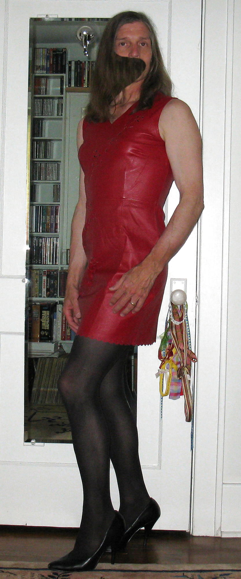 Crossdressing: Red Leather #17720337