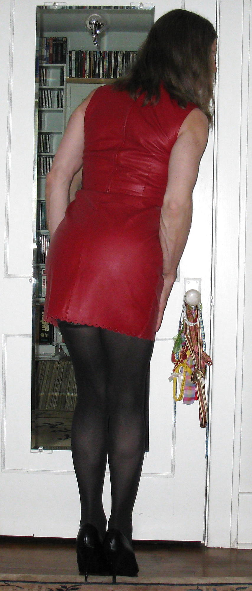 Crossdressing: Red Leather #17720352