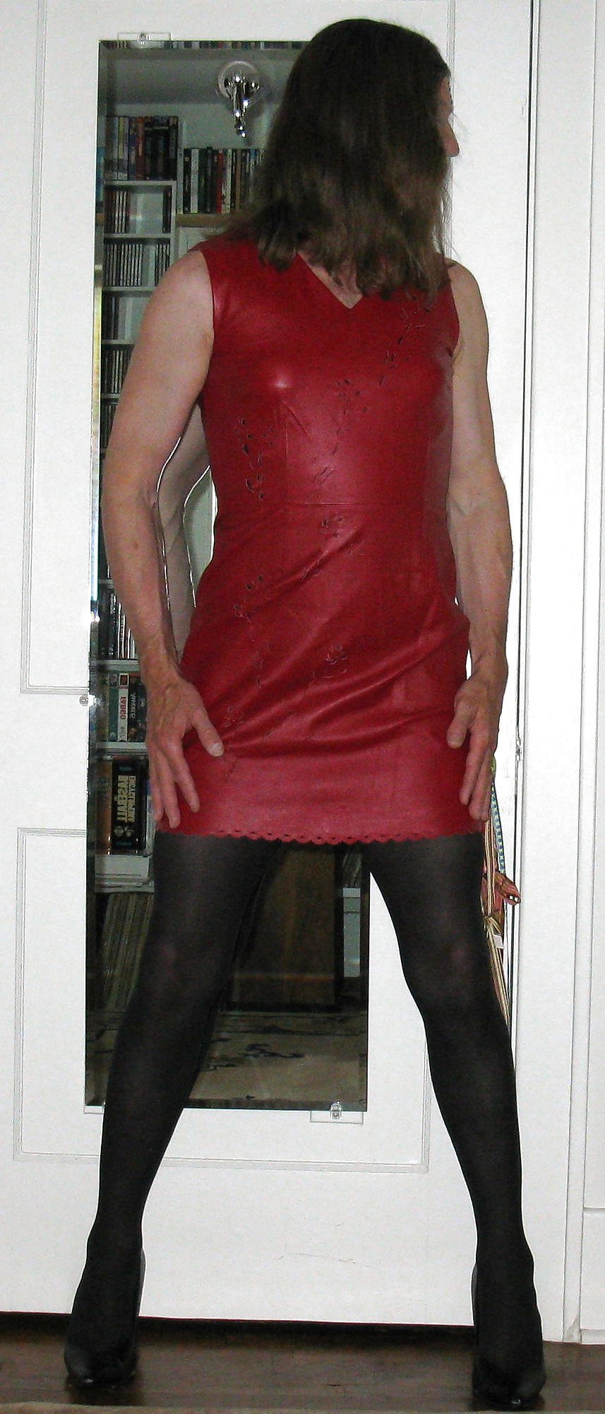 Crossdressing: Red Leather #17720365