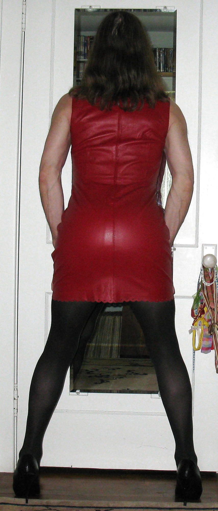 Crossdressing: Red Leather #17720389