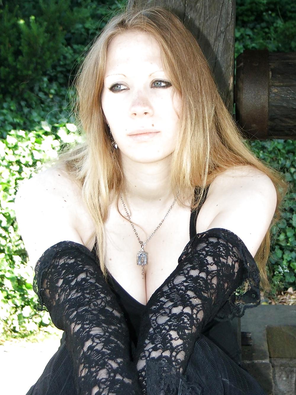 Sexy Blonde German Gothic Teen #18046201