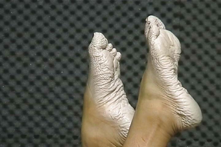 Bianca's wet wrinkled feet  #4479639