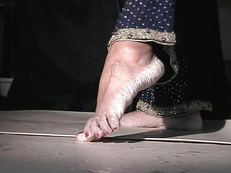 Bianca's wet wrinkled feet  #4479650