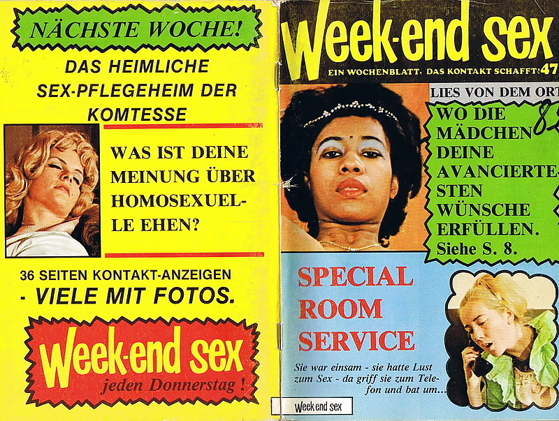 Vintage Zeitschriften Samlet Week-end Sex 47-1977 Deutsch #3220914