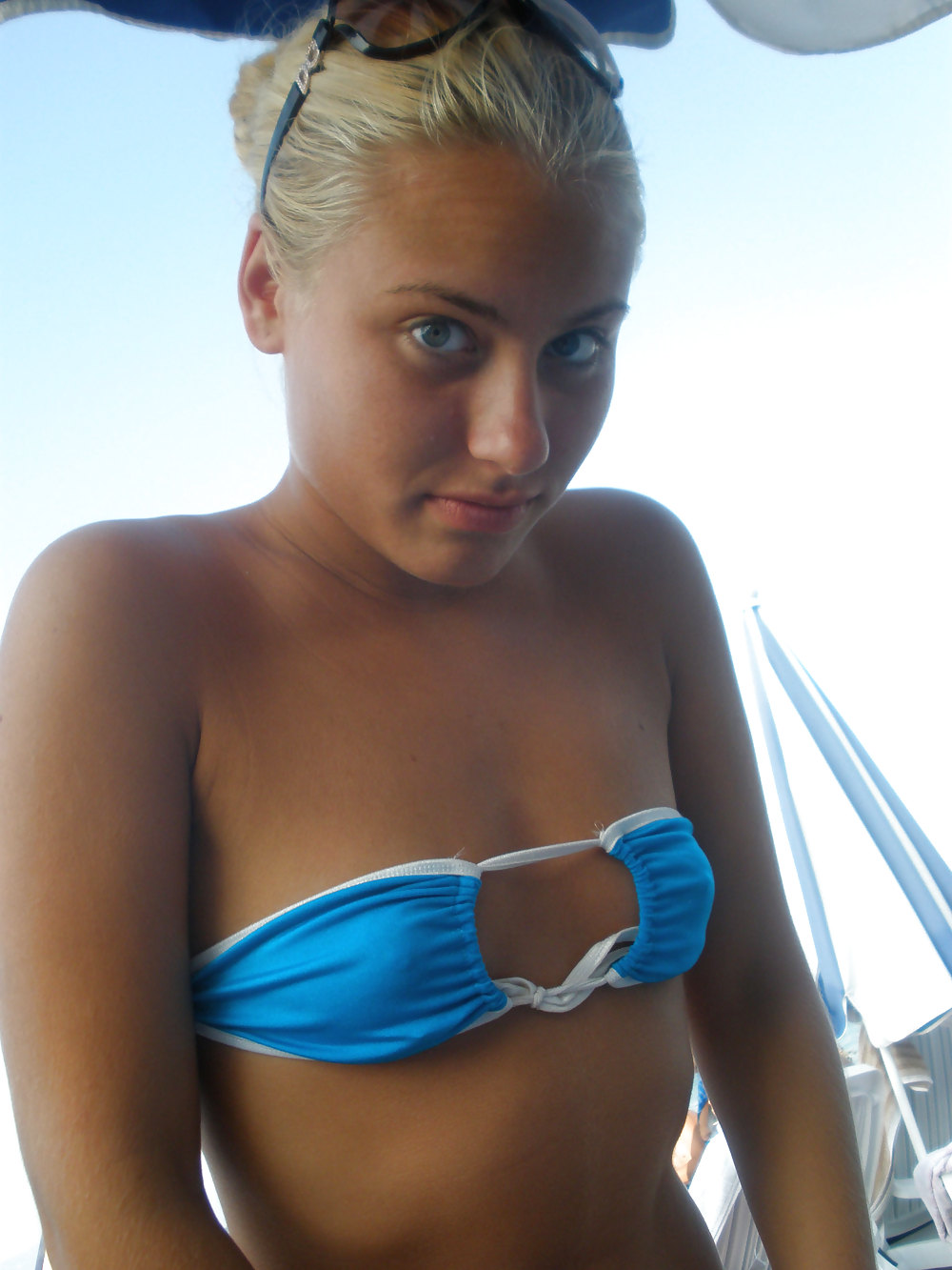 Hot blonde girl on holidays #22849435