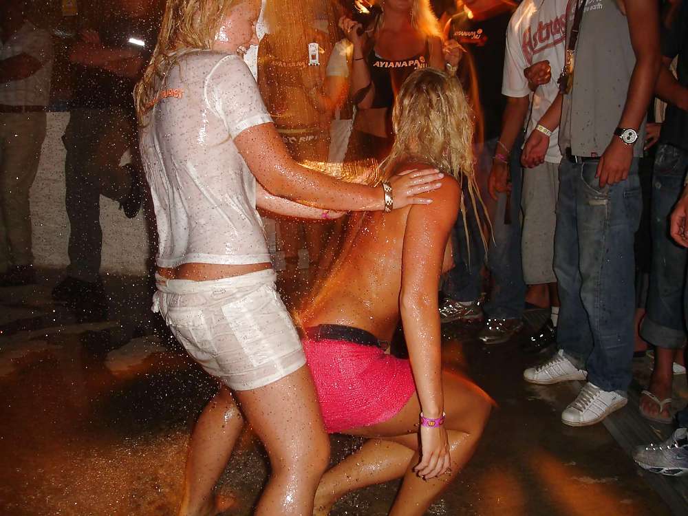 How the girls having fun in ayia napa Cyprus #15975817