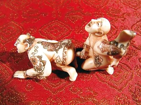 Petites Scuptures Porno - Netsuke Et Sculptures En Ivoire Japonais #9200283