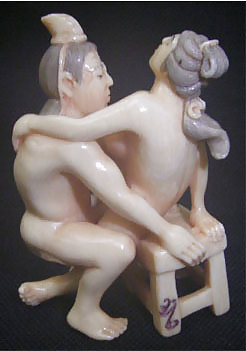Pequeñas esculturas porno - netsuke japonés y tallas de marfil
 #9200295