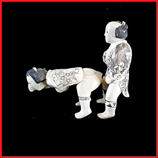 Pequeñas esculturas porno - netsuke japonés y tallas de marfil
 #9200398