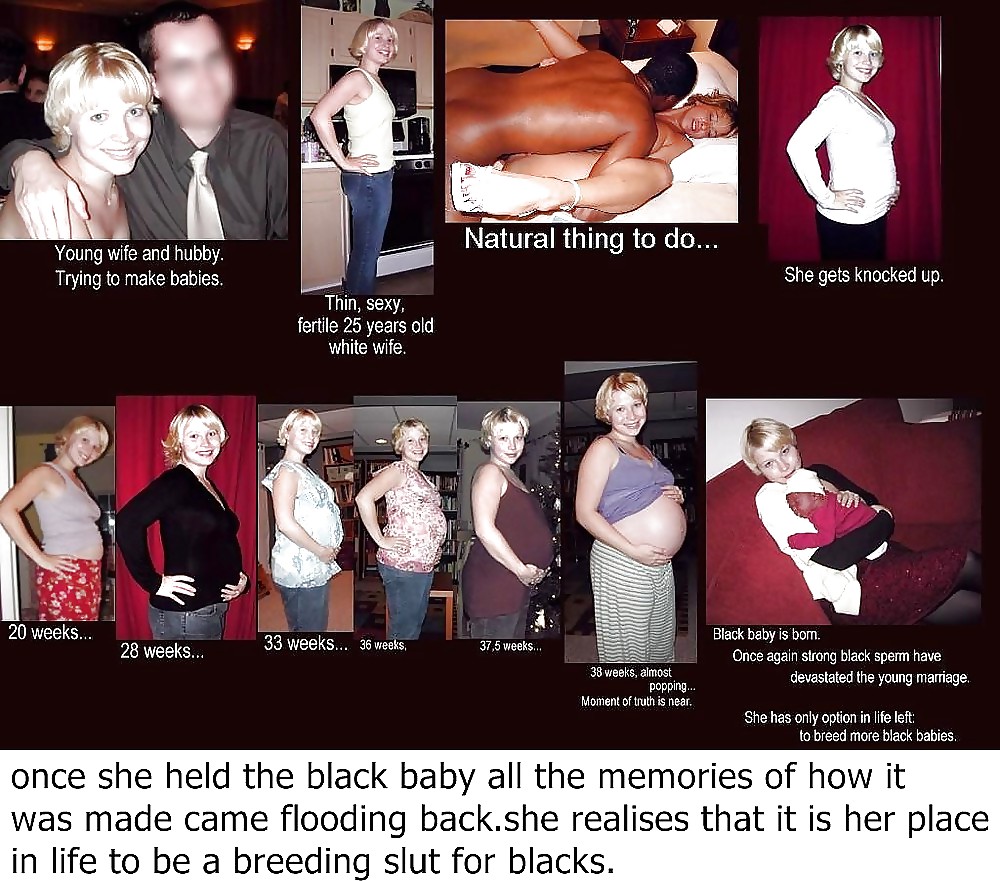 White Wives & GF's Black Bred Pregnant by Hung Niggas #15137259