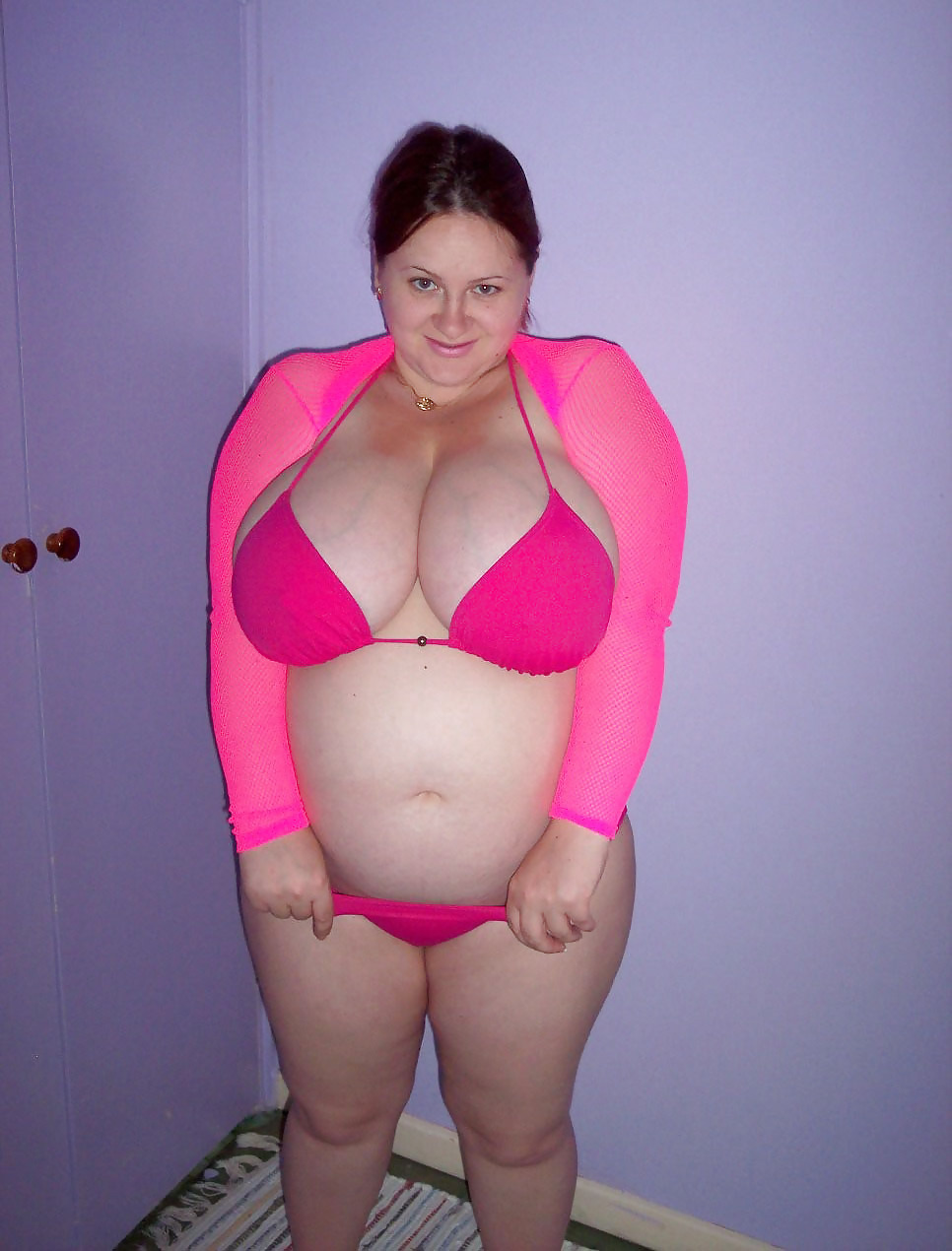 Voluptuous Pregnant Amateur Bikini Strip #5644359