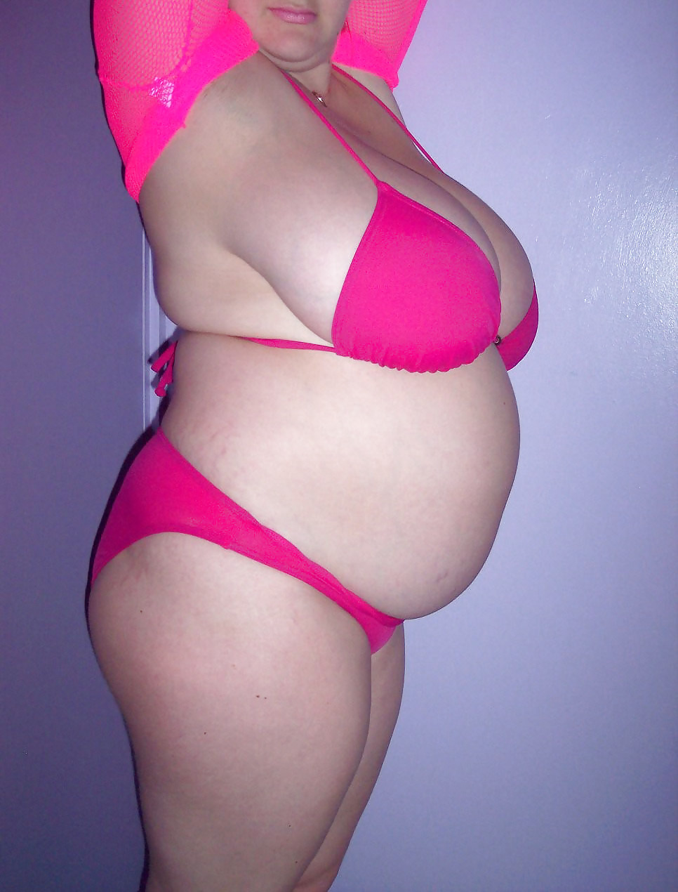 Voluptuous Pregnant Amateur Bikini Strip #5644387