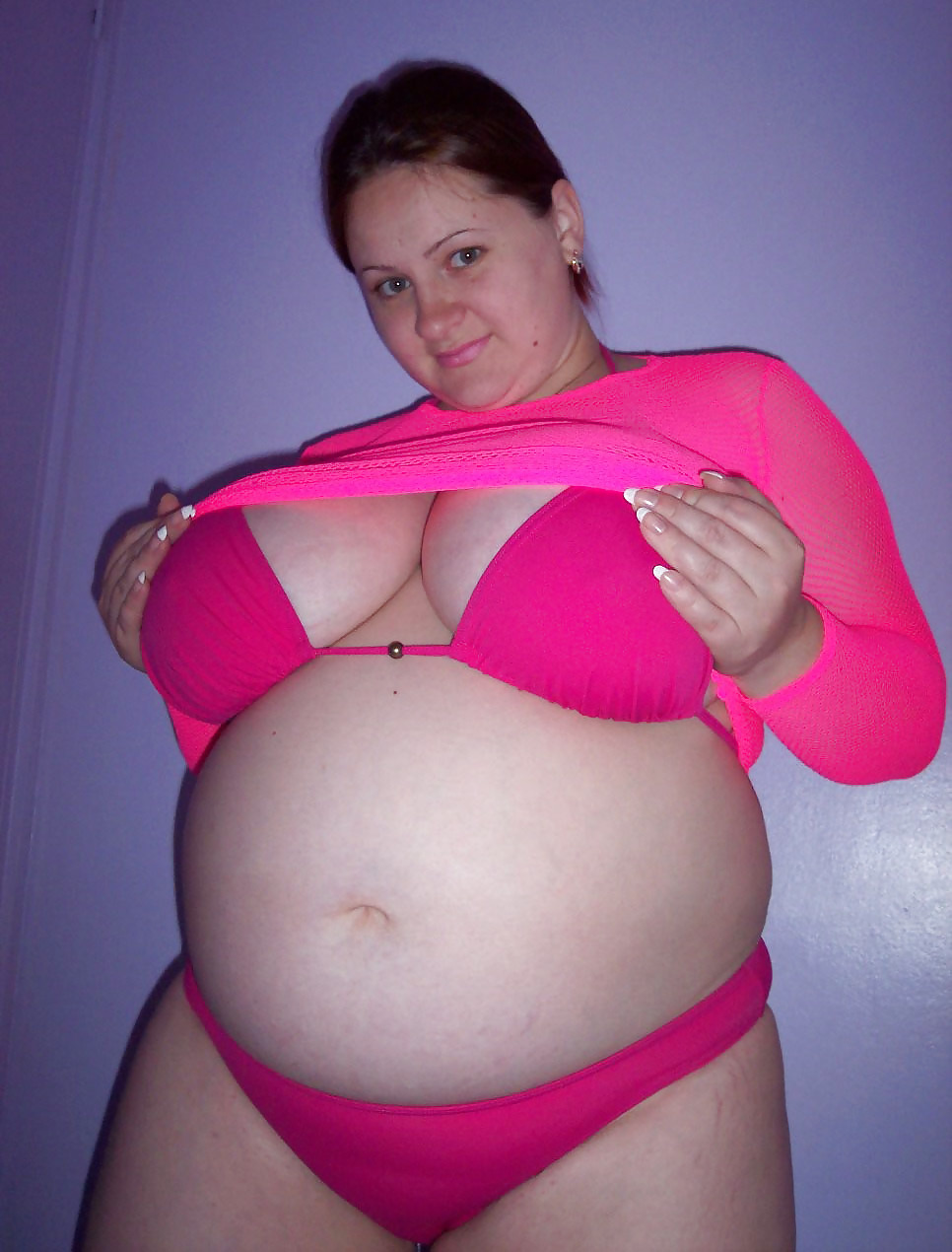 Voluptuous Pregnant Amateur Bikini Strip #5644466