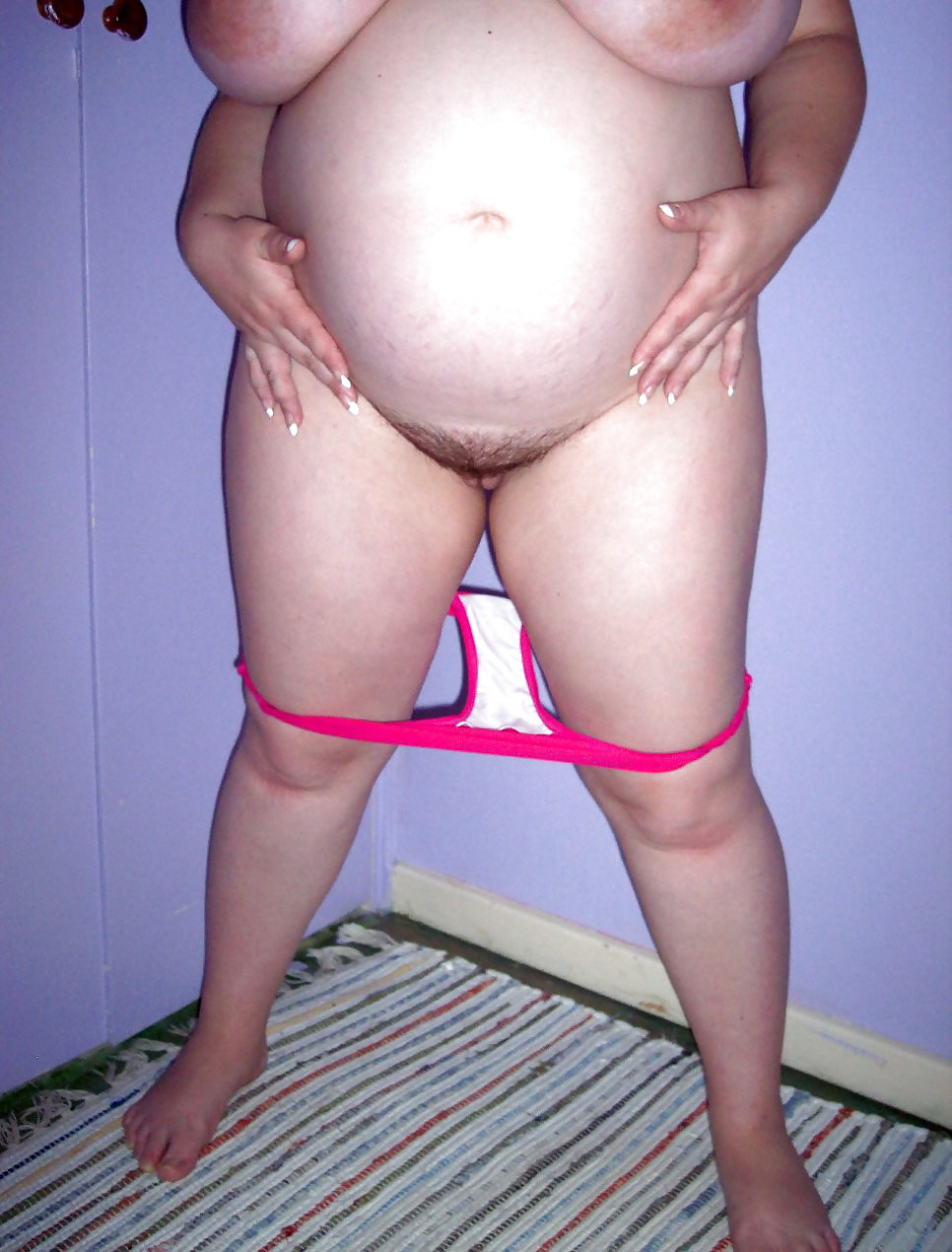 Voluptuous Pregnant Amateur Bikini Strip #5644504