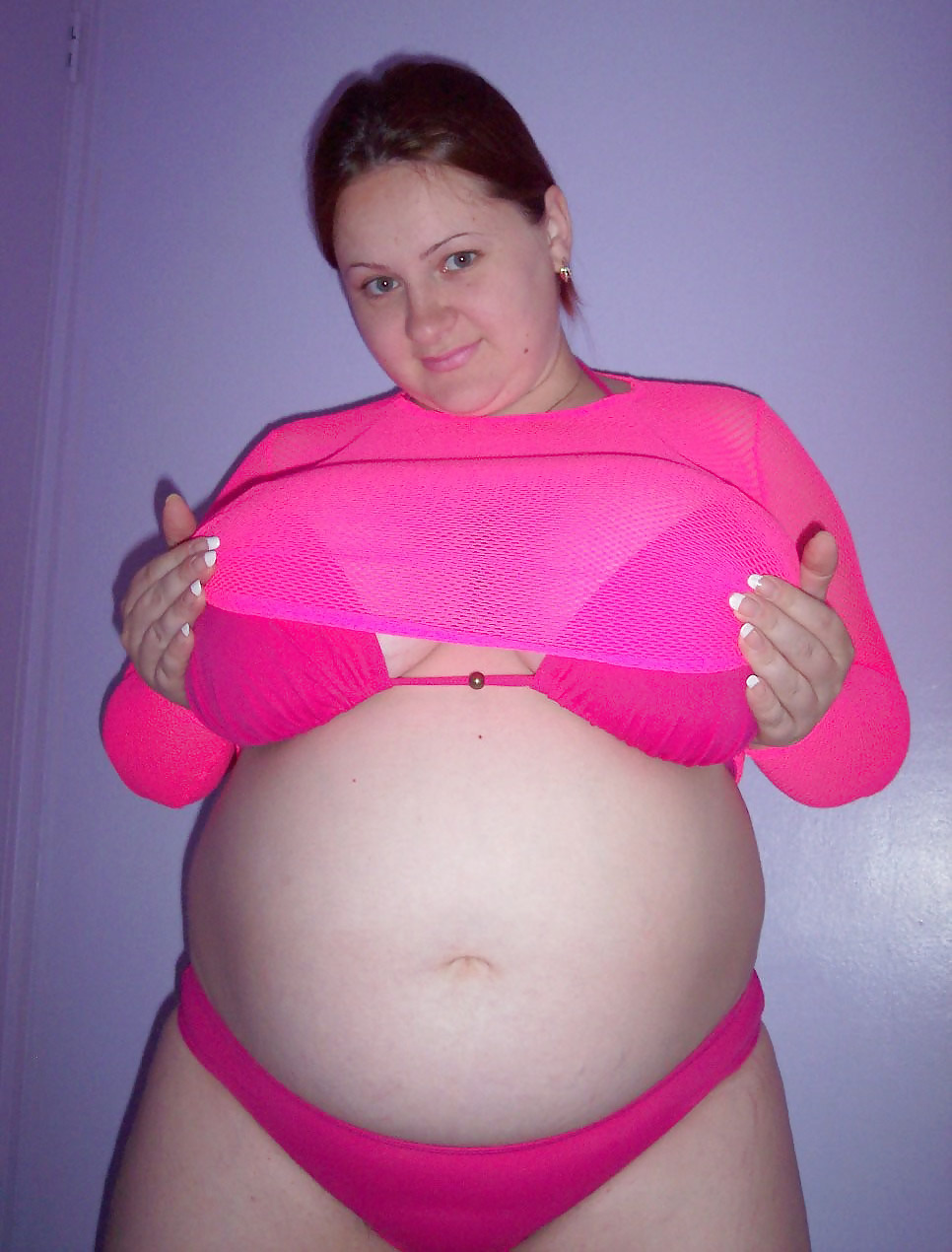 Voluptuous Pregnant Amateur Bikini Strip #5644513