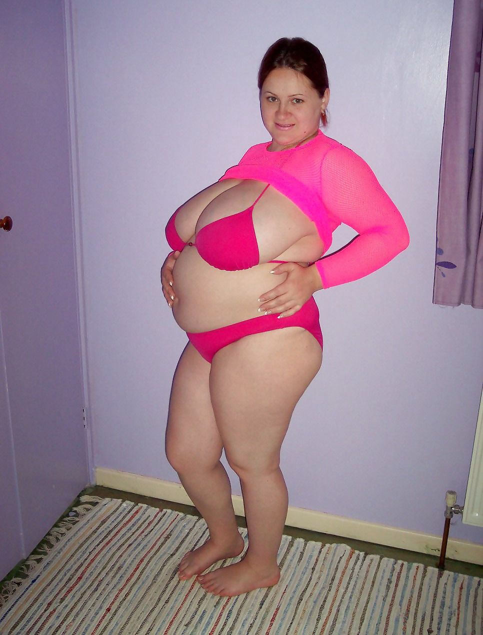 Voluptuous Pregnant Amateur Bikini Strip #5644595