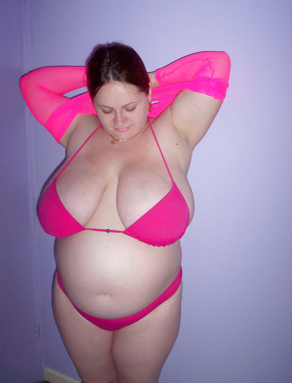 Voluptuous Pregnant Amateur Bikini Strip #5644644