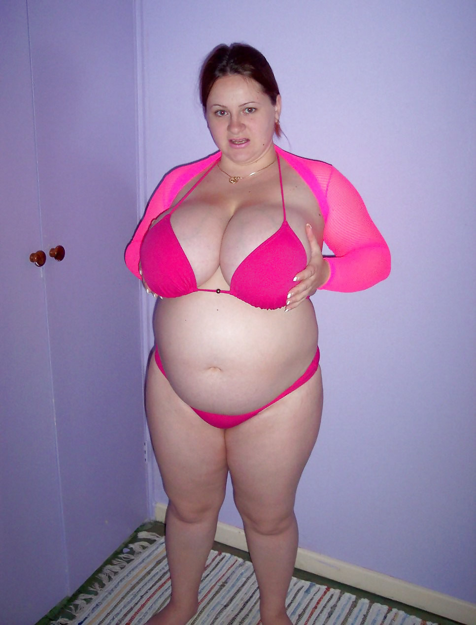 Voluptuous Pregnant Amateur Bikini Strip #5644650