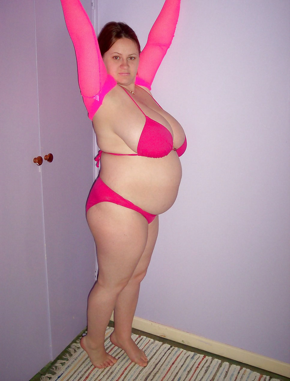 Voluptuous Pregnant Amateur Bikini Strip #5644675