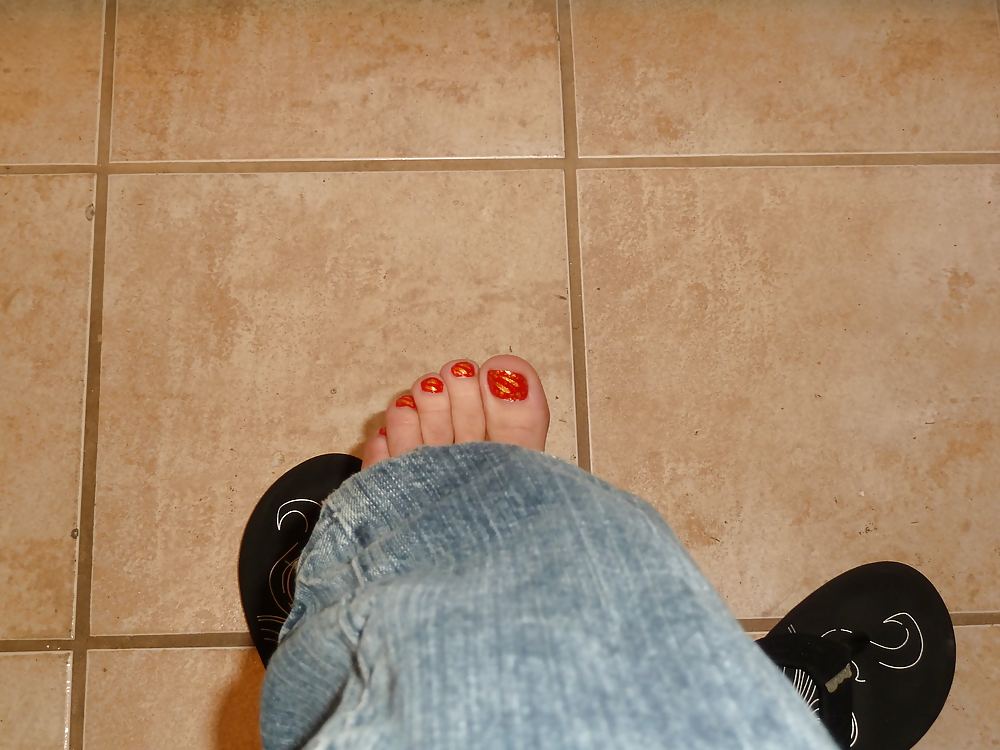 Flip flop feet babe #7468519