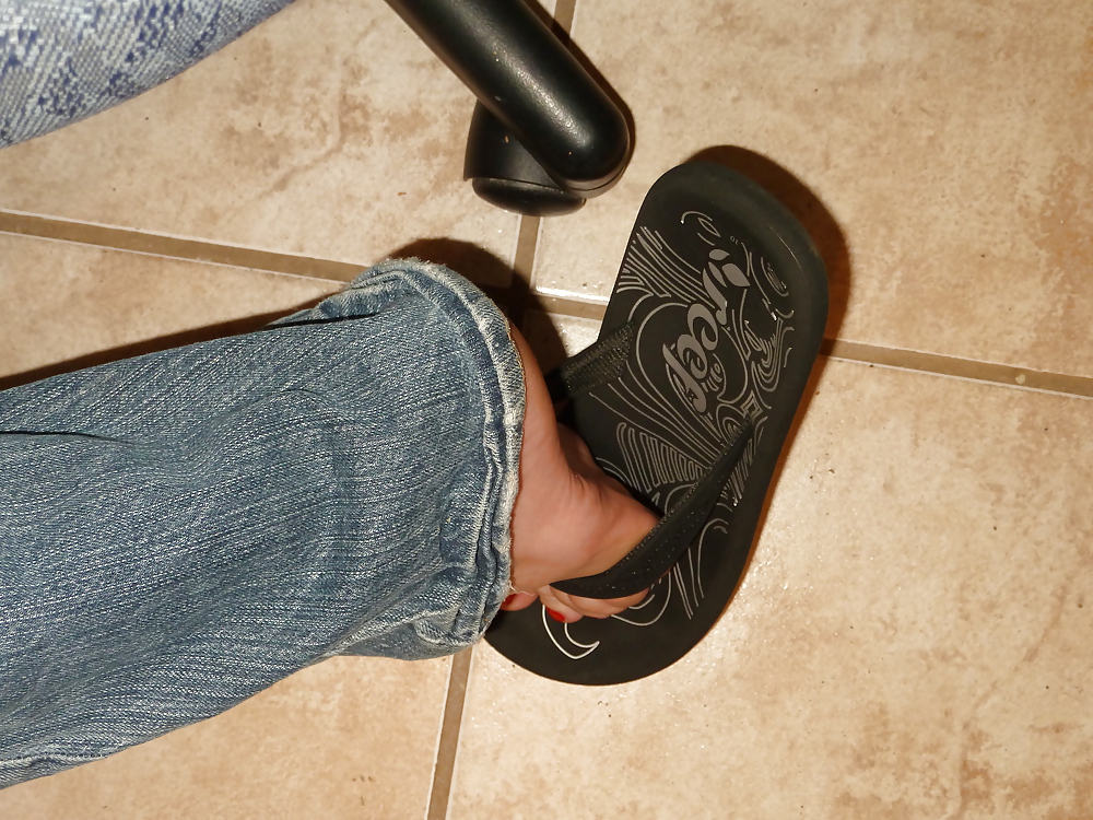 Flip flop feet babe #7468539