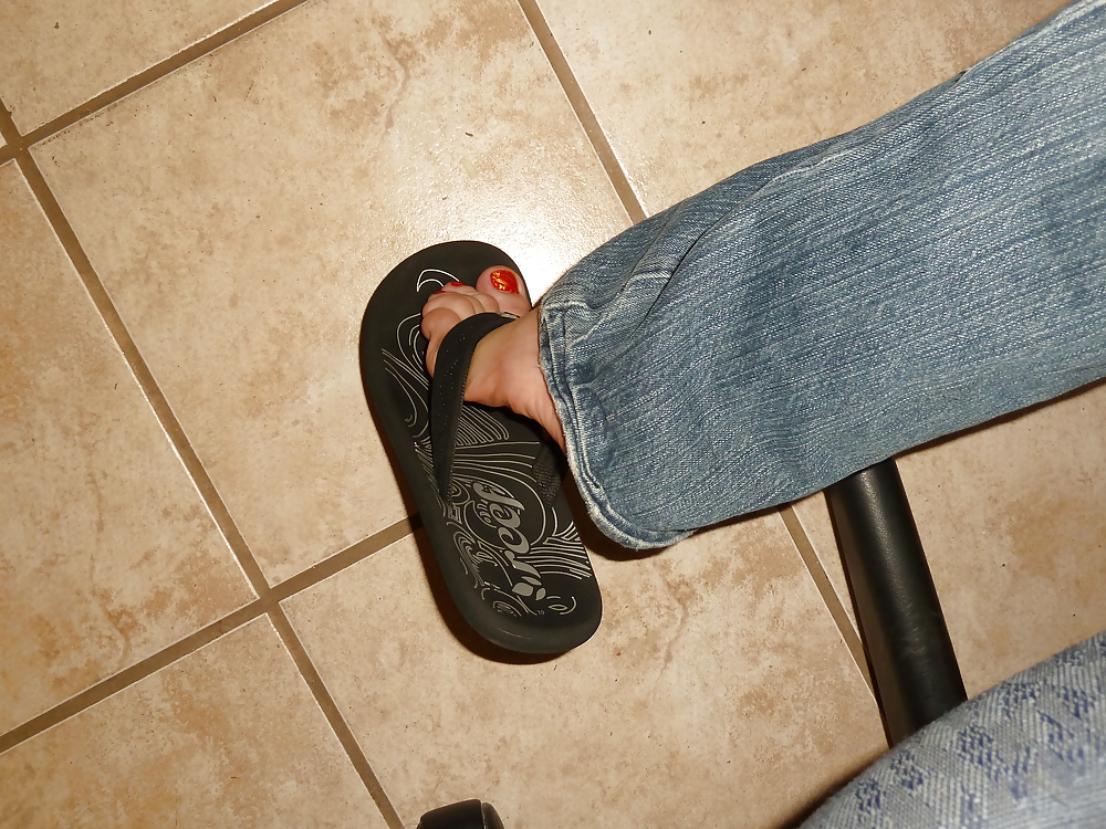 Flip flop feet babe #7468583