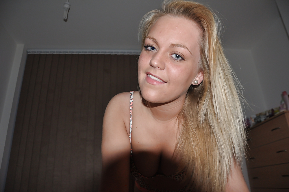 Amateur blonde teen poseing for her bfs new camera  #6566205