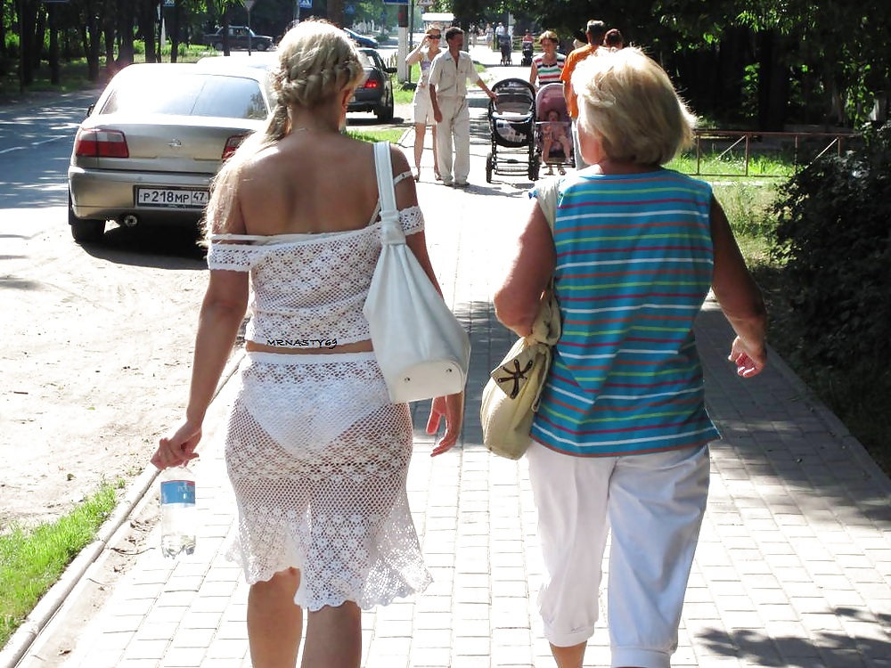 Hot Wives Wearing See Thru Dresses In Public #21203730