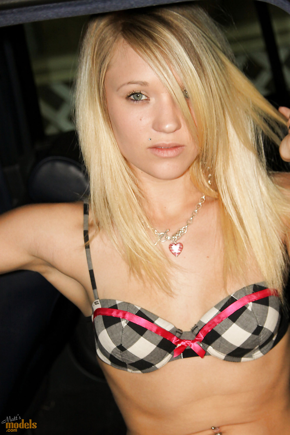 Young Blonde Ex GF Teagan Teases  in Back Seat of a Car #17190095