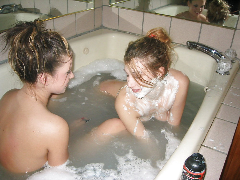 Two girls, one bath tub #3728121