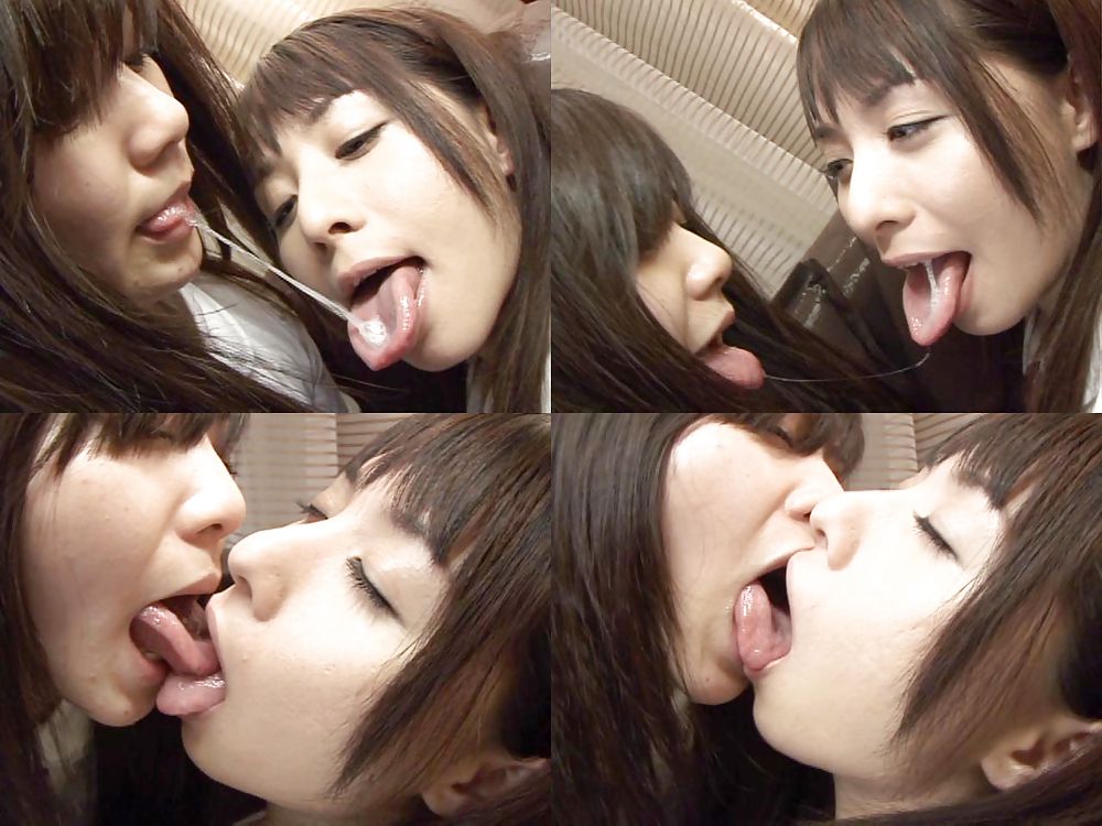 Japanese Lesbians Spit Swap #12743938