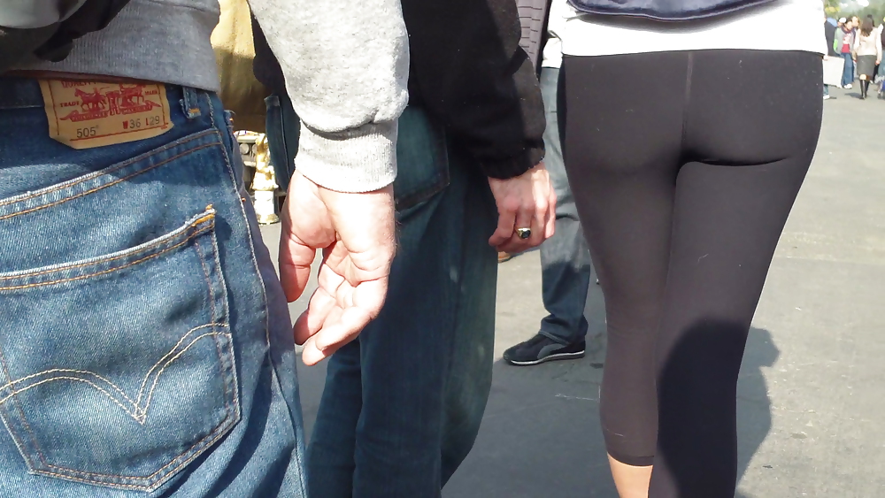 Teen butts & ass in jeans up close in public #8533042