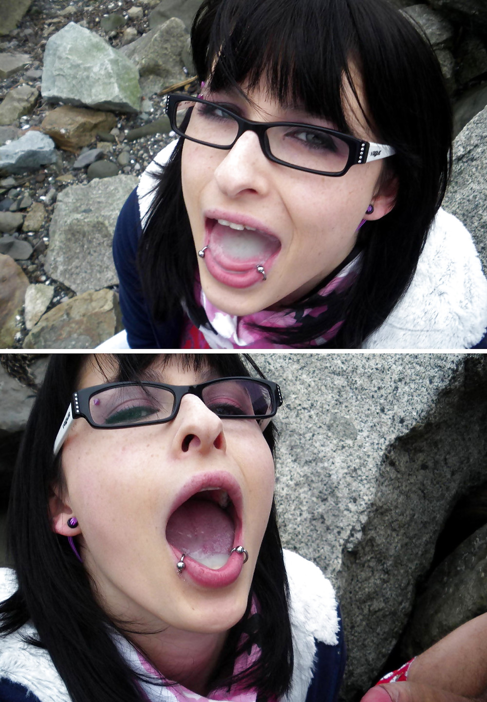 Cute Teen Facials with Glasses - 3 #18593667