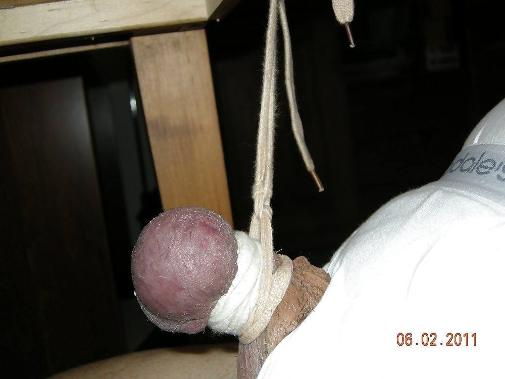 CBT-Hang Body by Balls Using Sneaker Lace  #4030545