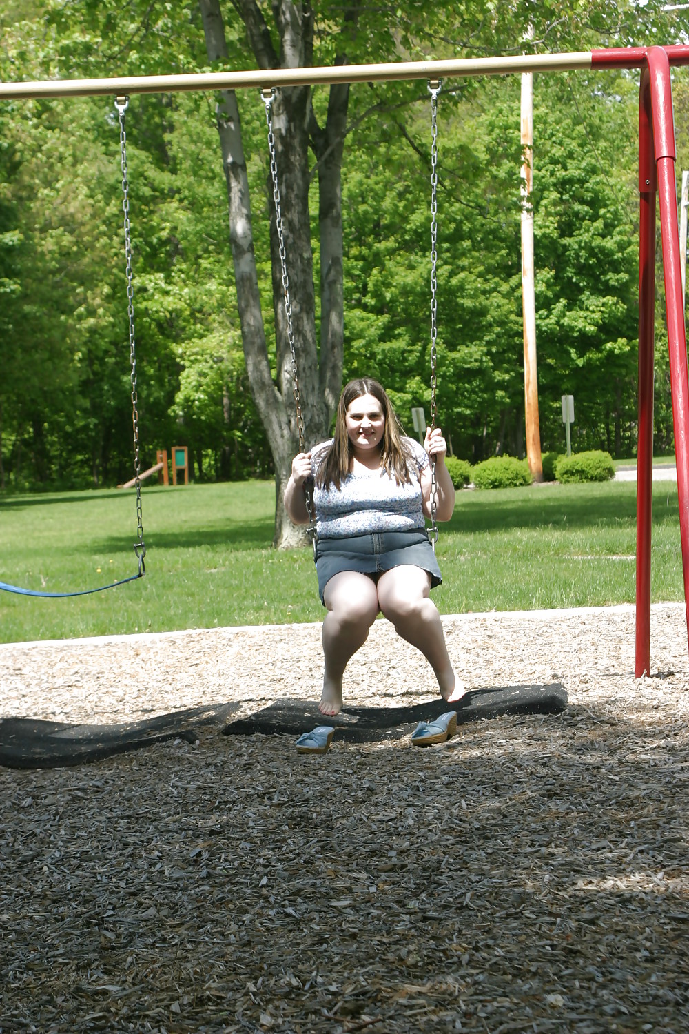 Kaylee on swings #18282161