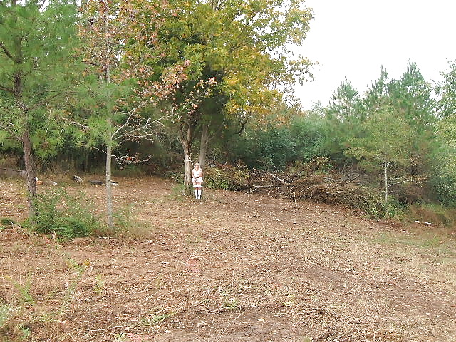 Sissy male pansy tied to a tree in public #3682755