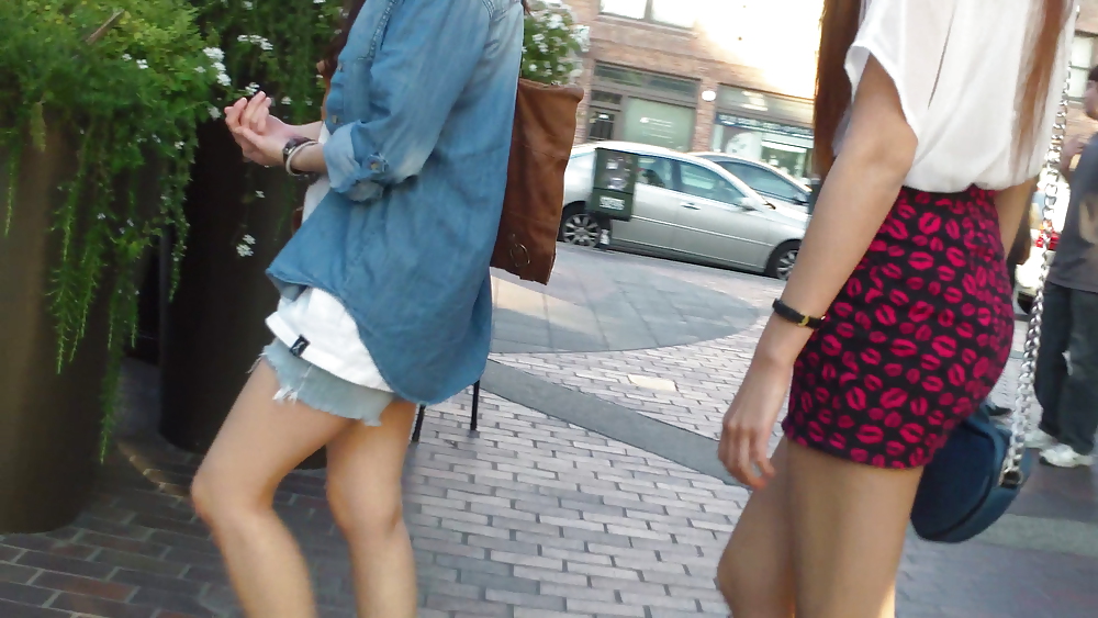 Hot teen girl in red costume with gigantic legs #9946162
