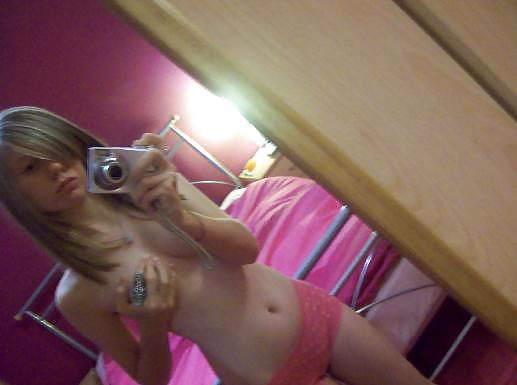 The Beauty of Amateur Skinny College Teens Self Pic #13155469