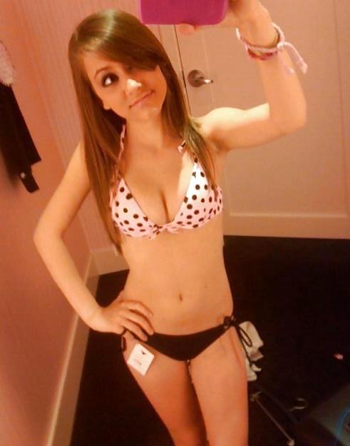 The Beauty of Amateur Skinny College Teens Self Pic #13155500