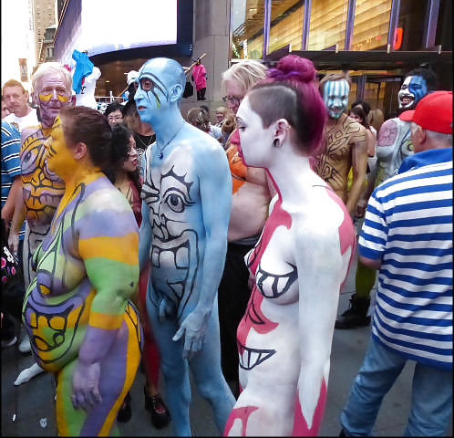 I  LOVE NEW YORK  PART 2 !!  Body Painting in Times Square  #20397030