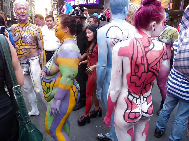 I  LOVE NEW YORK  PART 2 !!  Body Painting in Times Square  #20397046